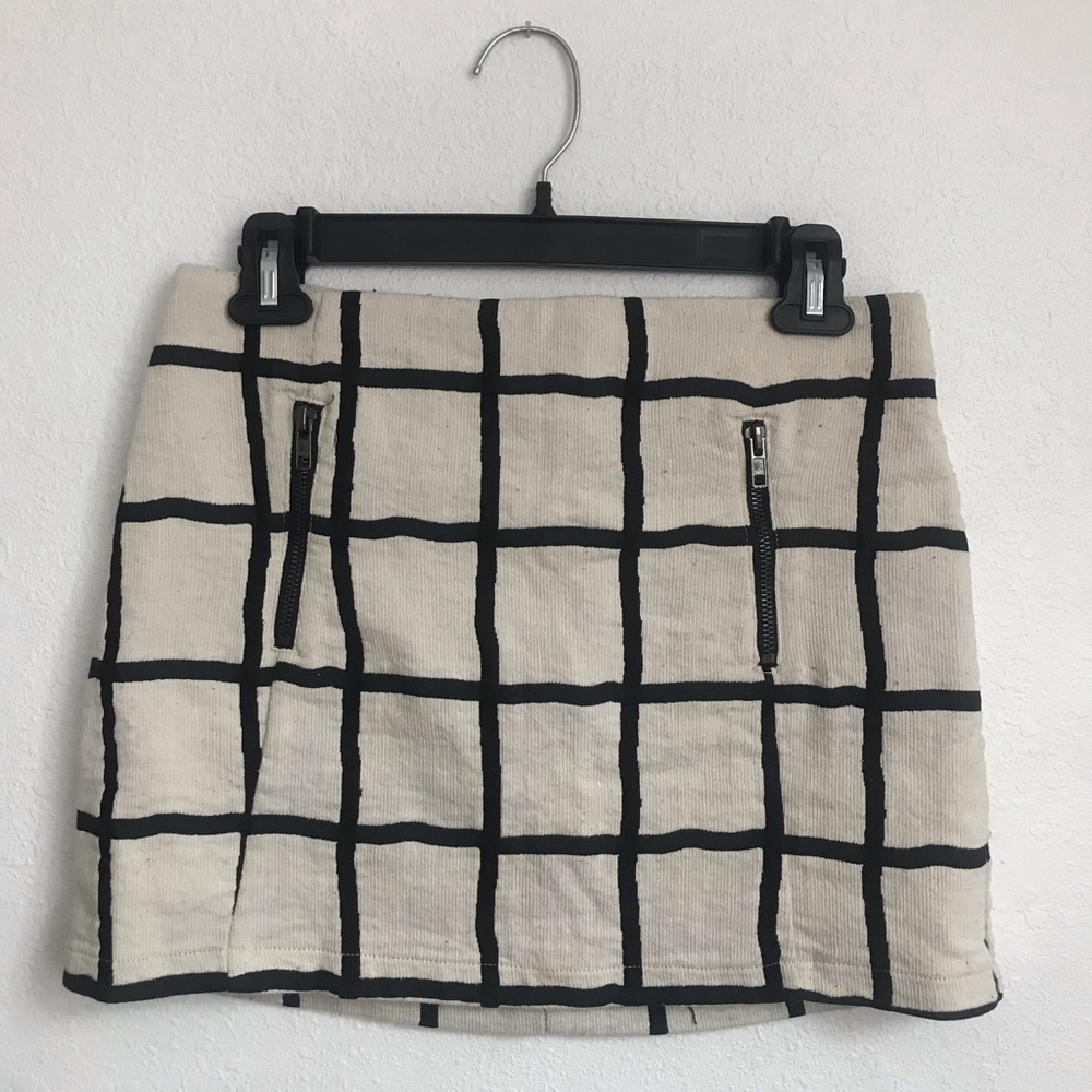 TopShop checkerboard / plaid mini skirt